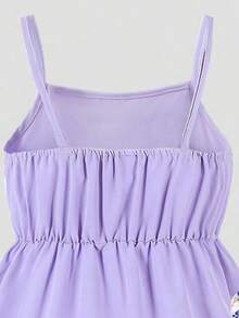 2pcs Toddler Girls' Butterfly Print Camisole Dress Set - Multicolor - View 6