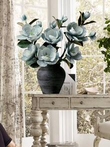 ZaiYe 1pc Luxury Artificial Magnolia Flower - Soft Touch, High-End Wedding, Home And Holiday Artificial Floral Decor - Elegant Tabletop DIY Centerpiece, Best Choice For Christmas, Perfect For Thanksgiving - Multicolor - View 11