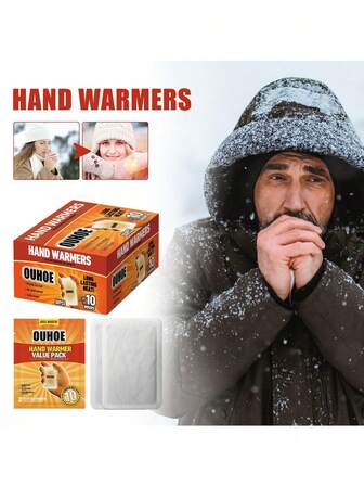 10/20/30/40pcsOUHOE Hand Warmer Set Instant Warm Body And Hand Patch Anti Cold Warmer Self Heating Hand Warmer Patch