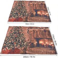 Fuerdich Cortinas Navideñas Cortinas Opacas Decorativas con Patron Colorido 3D para Ventana De Lona De 90g para Dormitorio 150 * 166cm - como en la foto - Ver 4