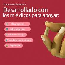 VIVONU Probióticos femeninos, mezcla de probióticos y probióticos de lactobacillus, 60.000 millones de cfu, 18 cepas, ayudan a la salud femenina, mejoran la inmunidad, la digestión, el intestino, promueven olores y flora saludables - 2 botellas - Ver 5