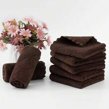12 Pack Kitchen Dish Cloths (10 X 10 Inches, Cream Yellow), Super Soft And Absorbent Coral Velvet Dish Towels, Nonstick Oil Fast Drying Microfiber Cleaning Cloth, No Lint Household Dishcloths, 2025 - 棕色 - 查看 6