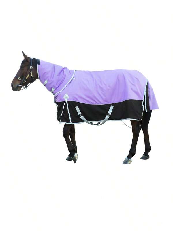 Mantas de salida impermeables para caballos, manta de invierno impermeable para caballos, relleno de algodón cálido de 400g, manta de salida premium de 1600D, manta impermeable de peso medio