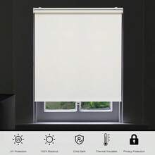 Blackout Roller Shades Blinds Cordless For Windows Pull Down Room Darkening Door Blinds With Thermal Insulated Easy To Install For Living RoomBedroom Home Office Bathroom Beige 23" W X 72" H