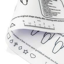 1片美甲训练垫，西班牙风格硅胶模板，适合初学者学习如何贴亚克力指甲，帮助掌握亚克力指甲贴合的基础知识。 - 彩色 - 查看 8