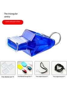 Upgraded High-Pitched Whistle, Suitable For Sports Teachers, Basketball, Soccer, Volleyball, Referee Whistles, Outdoor Sports, Life-Saving, Swimming Whistles; Purchase One Whistle And Receive Four Accessories Free Of Charge.
