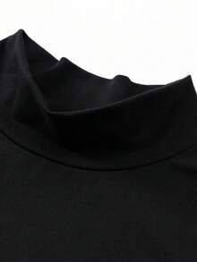 Parara 孕妇高领连衣裙，休闲时尚开衩设计，适合日常户外、露营、秋冬