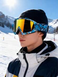 Over Glasses Snow/Snowboard Goggles Anti Fog 100% UV Protection Snowboarding, Motorcycle, ATV, Riding, Ski, Windproof Racing Glasses - B - View 2