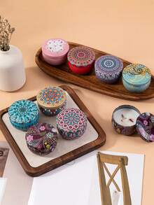 Bougies parfumées, bougies parfumées sans fumée avec boîte colorée, longue durée de combustion et parfum riche - cadeau de Noël pour la famille et les amis, convient pour le mariage, l'anniversaire, les festivals, les souvenirs de mariage, bougies d'aromathérapie pour la maison, cadeau de bougie pour les hommes et les femmes, pour l'anniversaire, le jour de Noël, le yoga, le bain, la Saint-Valentin, la décoration de la maison et de l'hôtel, design à motif rétro