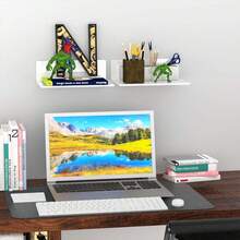 Acrylic Wall Shelf, Floating Shelves For Wall Mounting, Acrylic Display Stand For Pop Culture Figures, Home Decor, Living Room, Game Room, Plants