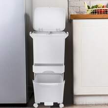 Cubo de basura de cocina - Blanco - Ver 8
