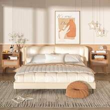 Lerliuo Rattan Nightstand, Boho Side Table With Drawer Open Shelf, Cane Accent Bedside End Table With Solid Wood Legs For Bedroom, Dorm And Small Spaces ()(Tea Brown 1 Pack) - Loại 1 - Xem 7