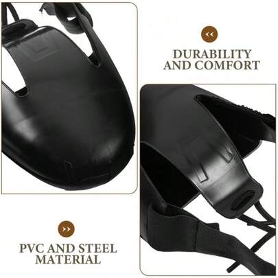 Artibetter 2 Pares Cubrezapatos Antigolpes Inserciones De Punta De Acero De Punta De Acero Punteras para Zapatos De  Guardia De Calzado De Polivinilo Black