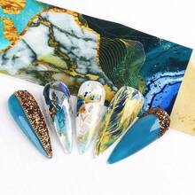 10 Sheets Nail Foil Flower Nail Stickers Floral Nails Design Starry Sky Foils Nail Art Nail Transfer Foil Nail Decals Nail Salon Decoration - Style 3 - 查看 8