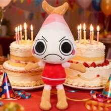 Dandy's World Designer Collaboration Plush Doll - Artistic Collection Level Doll Set, Christmas Party Decoration/Thanksgiving Warm Gift, High Quality Suede Material With Abstract Design,  Youth Social Sharing Item - 紅色 - 查看 2