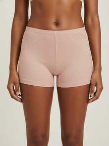 Faja Bóxer de Cintura Alta Acanalada Sin Costuras (Seamless) | Pack Individual | Efecto Vientre Plano y Control Suave | Transpirable y Confort Total para Uso Diario | Lencería de Soporte Invisible. - Multicolor M/L - Ver 3