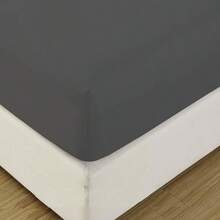 Fitted Sheets - Solid Dark Gray - View 2