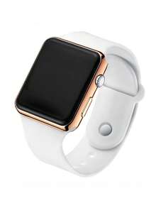 2pcs/Set Casual Sports LED Electronic Couple Watches, Suitable As Student Back-To-School Gift - Multicolor - View 2