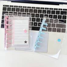 A7 Clear Loose Leaf Binder Notebook, Loose Leaf Diary Notebook, A7 Loose Leaf Diary Notebook, Sticker Book, Refill, Suitable For Sticker Book Making - Multicolor - View 6