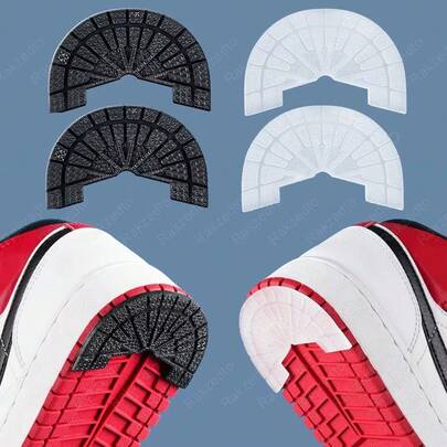 1 Pair Shoe Sole Protector Pads, Wear-Resistant For Sports Shoes, Shoe Sole Repair Stickers, Anti-Slip Rubber Heel Pads, Anti-Slip Self-Adhesive Pads