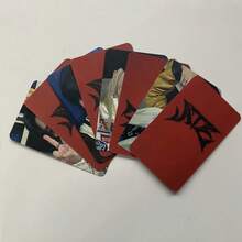 8pcs SK ATE Red LOMO Photo Cards - Double-Sided High Definition Replica, Featuring Kpop Idols With Blonde And Black Hair, Must-Have For STAY Fans, Collecting Dream! - Multicolor - View 2