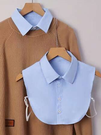 Anti-Slip Detachable Shirt Fake Collar For Women Fashionable Half Collar Multifunctional Decoration Perfect For All Seasons