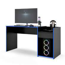 Eros Gaming Desk With Drawer – Computer Table - 藍色 - 查看 2