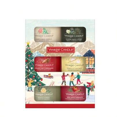  Yankee Candle - 6 Mini Filled Votive Festive Gift Set