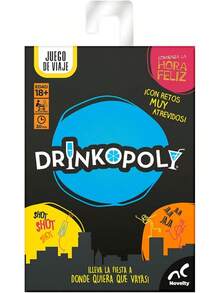 EstiloEstiloNovelty Corp - Juego De Mesa, Drinkpoly Viaje, Juego De Mesa, Para Adulto, Retos Y DiversióN, Juego De Fiestas, Y Reuniones, 75 Cartas, Juego De ViajeVersióN MejoradaVersióN Mejorada - 1 - Ver 1