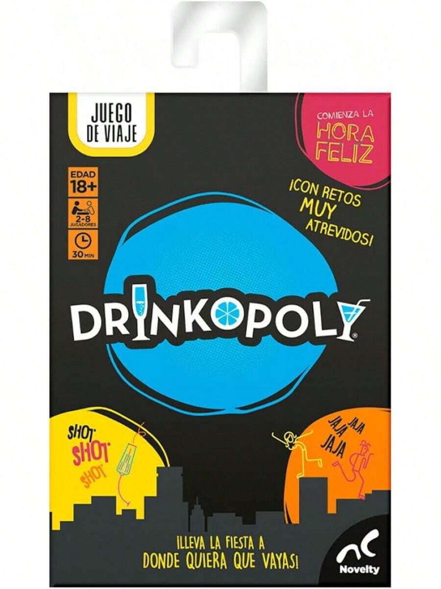 EstiloEstiloNovelty Corp - Juego De Mesa, Drinkpoly Viaje, Juego De Mesa, Para Adulto, Retos Y DiversióN, Juego De Fiestas, Y Reuniones, 75 Cartas, Juego De ViajeVersióN MejoradaVersióN Mejorada - 1 - Ver 1