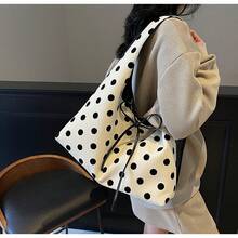 Cute Chic And Functional Bow Detail Shoulder Bag: Large Capacity For Daily Commute Or Party Events - - Perfect Companion For Shopping, Office, Or Social Gatherings - 黑色 - 查看 4