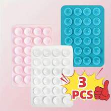 Set de 4 piezas/2 piezas Agarre de silicona para teléfono, adecuado para todos los modelos de teléfonos, soporte adhesivo para teléfono, manija adhesiva de teléfono con manos libres, soporte de agarre de teléfono para selfie y video compatible con iPhone, teléfonos Android, regalo para cumpleaños, familia, amigos, soporte para teléfono, accesorios para teléfono