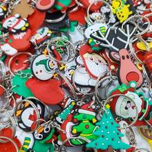 25pcs Christmas Keychain Set - Santa Claus, Trees, Deer, Snowman Charms, Perfect Holiday Gift Accessories For Bags And Wallets