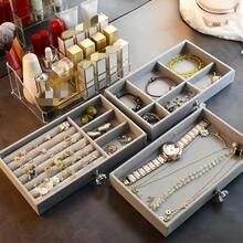 Large Capacity 3-Tier Jewelry Organizer Box With Drawers ,Lipstick Storage Rack + Jewelry Storage Box,Rectangular Tabletop Display Case With Snap Closure, Dust-Proof Plastic Earring Holder For Home Decor, Perfect For Jewelry Storage, Jewelry Storage, Office Storage, Home Storage, Dormitory Storage, New Year Gifts, Birthday Gifts, Valentine's Day Gifts, Home Decoration