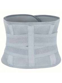 1pcMen's Body Shaping Belt Waist Body Shaping Device Slimming Belt - Light Grey - View 5