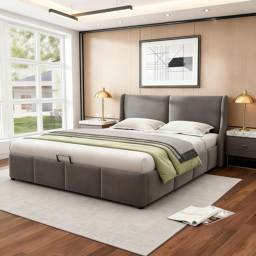 Bed Frames - Grey - View 1