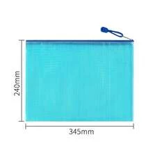 Conjunto de 5 pastas plásticas A4/A6, organizador de documentos, materiais, bolsa multiuso de PVC com zíper. De volta às aulas - A4 - Visão 4