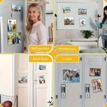Pacote com 15 Porta-Retratos Magnéticos - 4x6 Polegadas Porta-Retratos de Geladeira com Fixação Forte, Decoração para Casa e Escritório - Expositor Multiuso para Projetos Escolares, Memórias Familiares e Citações Inspiradoras - Essencial para Decoração de Feriados, Necessidade para Dormitório, Presente de Apreciação a Professores, Acessório de Quadro Branco, Halloween, Organização de Casa no Natal