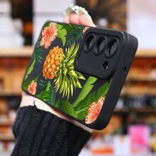 Funda de Teléfono de Lujo para Samsung Pintura al Óleo Piña a Prueba de Golpes para Galaxy S24 Ultra S23 Plus S22+ S21 S20 FE S10 A72 A54 5G A53 A52 A52S A15 A14 A13 A12 A22 A21S A51 A33 A32 A23 5G GT2 Funda de Silicona Mate Suave Protectora Antigolpes para Coche - Colores mixtos - Ver 5