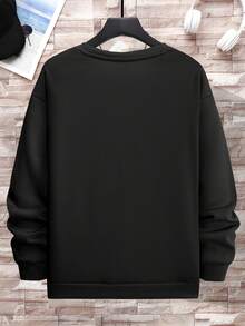 Áo nỉ cổ tròn nam in hình cá nhân, phong cách thường ngày, thích hợp mặc mùa thu/đông, có thể thiết kế theo yêu cầu, bao gồm ảnh/logo, khẩu hiệu và chữ cái của riêng bạn. Phù hợp cho các cặp đôi, quà tặng bất ngờ, phong cách thể thao nam kiểu bạn trai, cổ điển, cơ bản, phong cách đường phố. Hoàn hảo cho bạn trai, gia đình, bạn bè, sinh nhật, áo nỉ cổ tròn nam, áo đen, quà tặng ngày lễ, ngày Valentine, in ảnh kỷ niệm/sinh nhật, quà tặng cho anh ấy/cô ấy. - màu đen - Xem 6