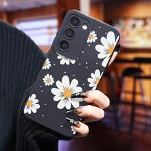 Una funda de teléfono de diseño circular amarillo adecuada para teléfonos de las series  Galaxy S25 Ultra, S24 PLUS, S23+, S22 y S21.Cuenta con absorción de impactos, diseño antideslizante y ligero, nuevo diseño de moda y funda blanda de TPU de alta calidad. - Colores mixtos - Ver 5