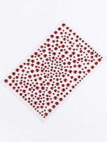 1 Piece Of 325 Gold Sparkling Gemstone Stickers, Sparkling Diamond Eye Makeup Stickers, Beauty Products, Facial Decorations Suitable For Parties, Performances, Ball Role-Playing, Nail Art, And DIY Crafts-Halloween,Christmas,Fall,Winter, Supplies, S116 - 彩色 - 查看 8