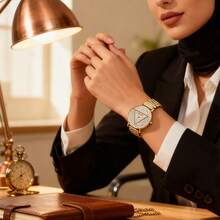 Guess Reloj de cuarzo para mujer, caja de acero inoxidable, aplicable a ocasiones de negocios, regalos de cumpleaños, GW0512L2 / GW0512L4 / GW0527L2