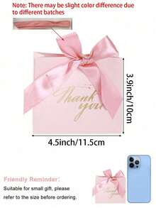 10个装 - 感谢礼品袋，迷你蝴蝶结礼品袋，粉色图案纸质礼品袋，适合装糖果和小物件，烫金印花小纸质礼品袋，适用于生日、母亲节礼物、新娘送礼会、毕业派对用品、万圣节装饰、万圣节派对用品 - 彩色 - 查看 6