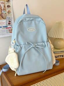 Cute & Fresh Bow Backpack, Suitable For Middle School Girls, Elementary Students, Teenagers, Students, Student Schoolbag, Student Travel Bag, High School Backpack, Can Hold Pocket Money, Super Large Capacity - Multicolor - View 8