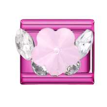 1pc Modular Bracelet, Rose Red Series, With Butterfly, Heart, Bow Elements, Rhinestone Design, Urban Casual Style, Essential For Christmas & Halloween, Autumn Tones, Local , Practical & Fashionable