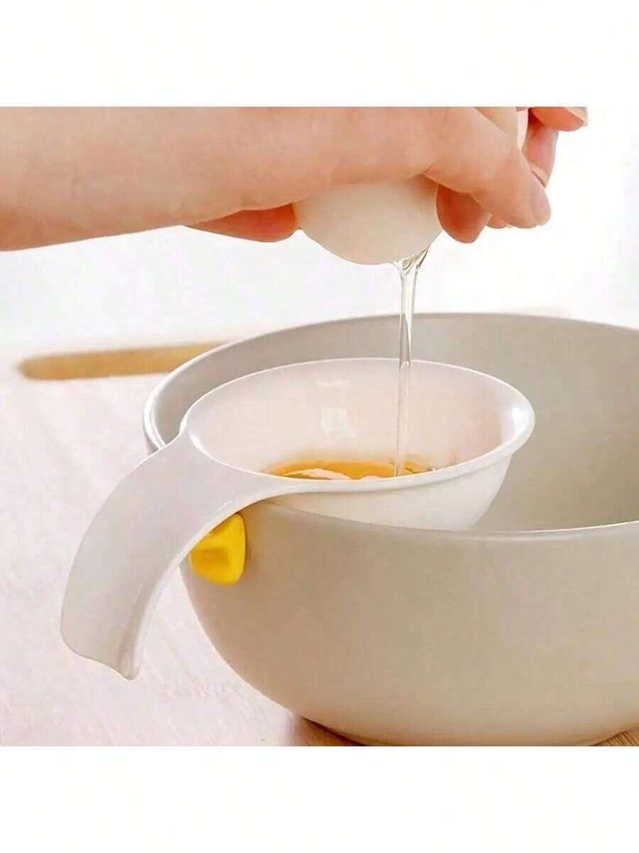 1 cái, Giá đỡ tách lòng đỏ trứng, Bộ lọc lòng trắng trứng bằng nhựa màu trắng, Dụng cụ lấy trứng gia dụng, Dụng cụ nấu nướng, Dụng cụ nhà bếp - Nhiều màu - Xem 1