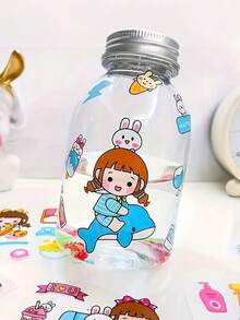 Multiple Non Repeating Cartoon Girl Stickers, DIY Handmade Notebook Scrapbook, Holiday Party Decoration, Dollhouse Decoration Stickers