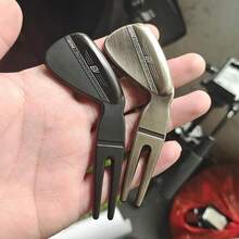 Golf Pitch Mark Tool, 1 Piece Creative Zinc Alloy Design, Durable Turf Repair Tool For Golf Enthusiasts, Perfect Gift For Golfers - Champagne - View 3