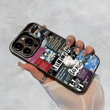 Estilo Mexicano - CT Arte para Hombre - Duradero y de Larga Duración| Protección para Cámara| Antigolpes y Resistente a Caídas| Acabado Plateado Lujoso| Cómodo y Antideslizante| Subtíl y Minimalista, Impresión Plana con Tecnología IMD Adecuada para 16/15/14/13/12/11 - Funda Blanda de TPU Negra, que Ofrece Protección Golpes, Evento de Halloween, Carcasa para Teléfono/Carcasas, Cubierta para Teléfono17  17promax - Negro - Ver 3